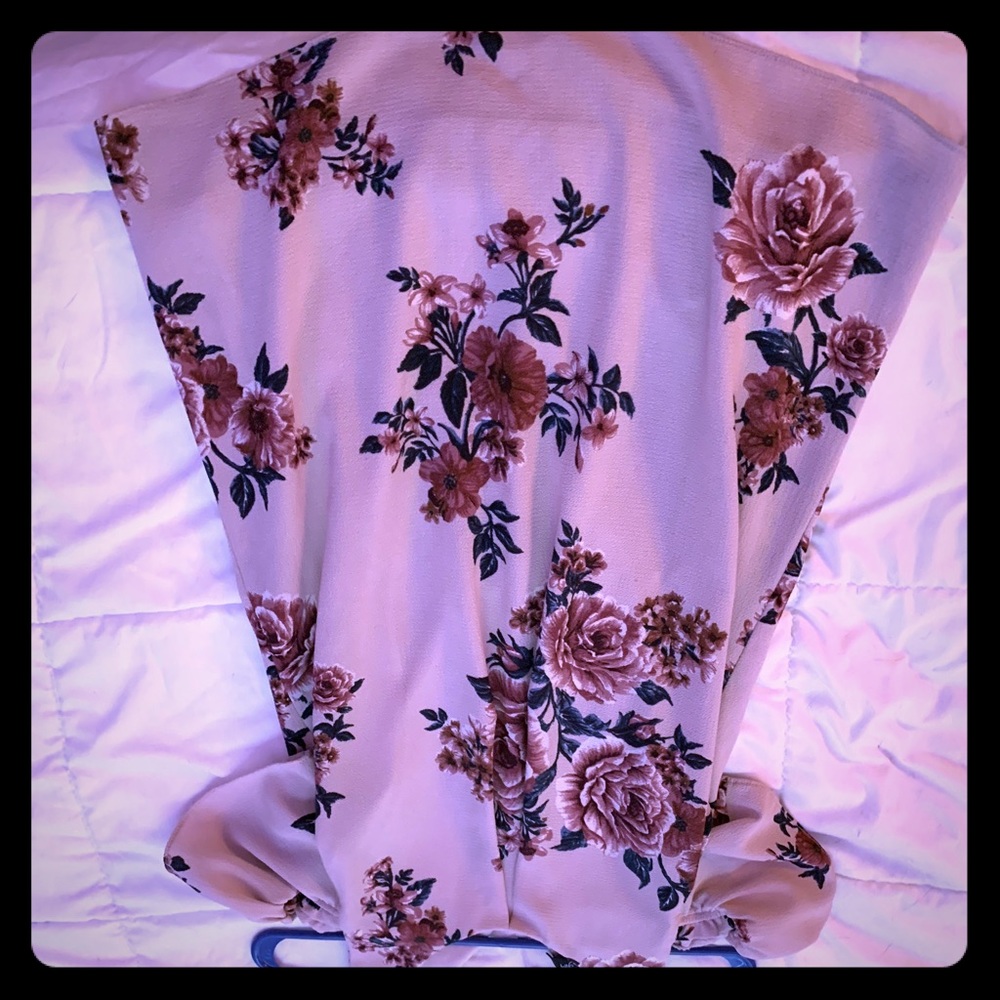 Floral off the shoulder dress!